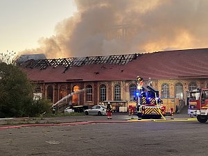 Feuer im Gel&auml;nde der NDH Entsorgungsbetreibergesellschaft