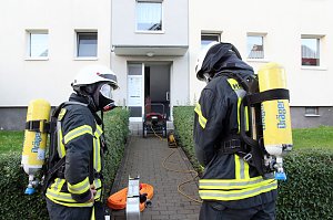 Feuerwehr an der Einsatzstelle