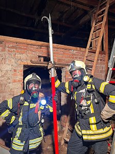 Scheunenbrand in Obermehler