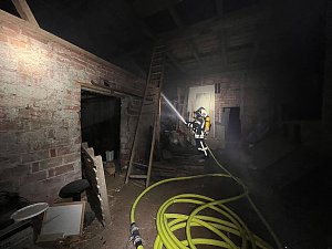 Scheunenbrand in Obermehler