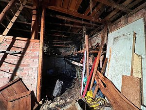 Scheunenbrand in Obermehler