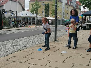 Boccia-Stand zum Weinfest in September in Sondershausen