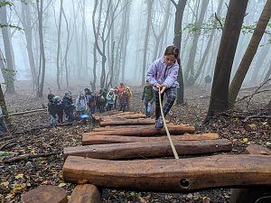 Der Frauenberg-Trai (Sondershausen) ist ein Familienerlebniswanderweg mit sieben verschiedene Erlebnisstationen