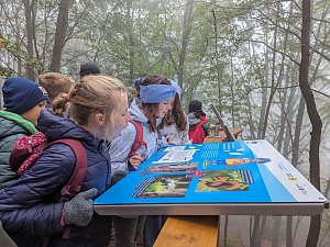 Der Frauenberg-Trai (Sondershausen) ist ein Familienerlebniswanderweg mit sieben verschiedene Erlebnisstationen