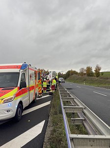 Unfall auf dem Autobahnzubringer