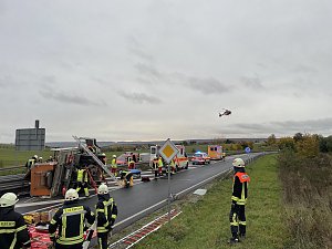 Unfall auf dem Autobahnzubringer