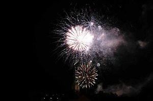Martinsfeier und - Feuer in Nordhausen