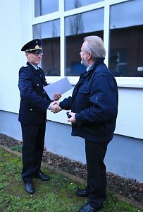 Verabschiedung von Ausbilder Uwe Peter