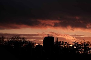 Abendrot &uuml;ber Nordhausen