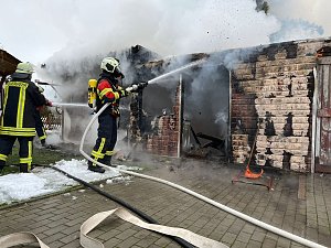 Garagenbrand in Thalebra