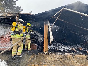 Garagenbrand in Thalebra