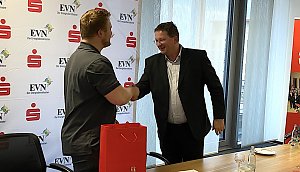 Impressionen aus der Pressekonferenz zum Nordhausen Indoor Kugelsto&szlig;en