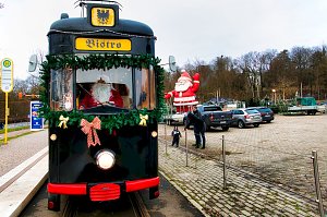 Die "Weihnachtsbahn" war unterwegs