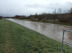 Wipper in Richtung Stadtmitte und Schloss.