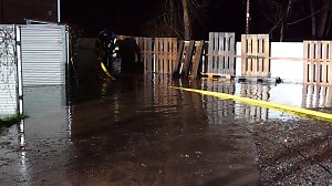 Einsatzkr&auml;fte an Naglers M&uuml;hle