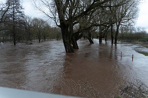 Hochwasserabwehr in Sundhausen