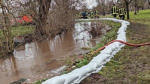 Wassermassen in Windehausen, Dezember 2023