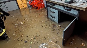 Wassermassen in Windehausen, Dezember 2023