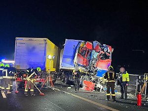 Schwerer Unfall auf der A38 bei Wallhausen