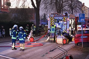 Einsatz in der Leimbacher Stra&szlig;e