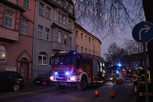 Einsatz in der Leimbacher Stra&szlig;e