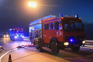 Lkw Brand auf der A38
