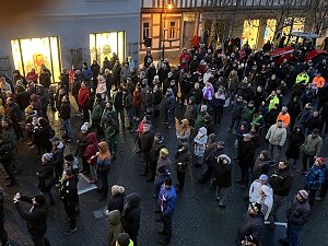 Protestkundgebung auf dem Neumarkt