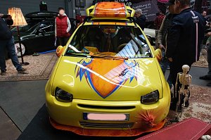 Peter Blei unterwegs auf der Automesse Erfurt