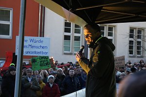 Demonstrationszug durch die Nordh&auml;user Innenstadt