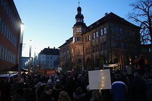 Demonstrationszug durch die Nordh&auml;user Innenstadt