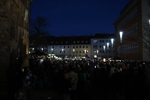 Demonstrationszug durch die Nordh&auml;user Innenstadt