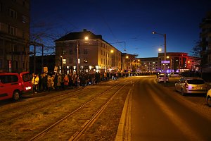 Demonstrationszug durch die Nordh&auml;user Innenstadt