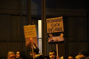 Demonstrationszug durch die Nordh&auml;user Innenstadt