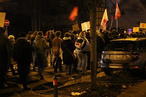 Demonstrationszug durch die Nordh&auml;user Innenstadt