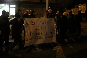 Demonstrationszug durch die Nordh&auml;user Innenstadt