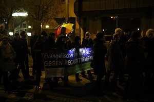 Demonstrationszug durch die Nordh&auml;user Innenstadt