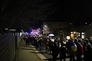 Demonstrationszug durch die Nordh&auml;user Innenstadt