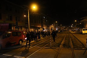 Demonstrationszug durch die Nordh&auml;user Innenstadt