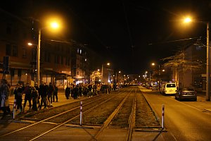 Demonstrationszug durch die Nordh&auml;user Innenstadt
