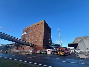 Brand eines Radladers in Bleicherode