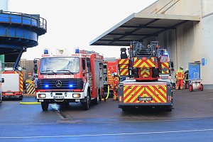 Brand eines Radladers in Bleicherode