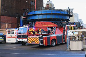 Brand eines Radladers in Bleicherode