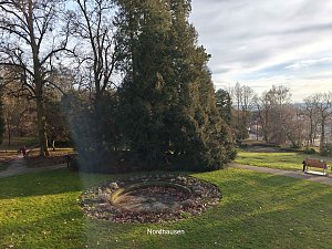 Peter Blei unterwegs im Park Hohenrode