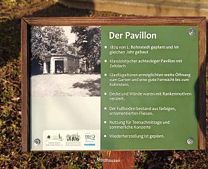 Peter Blei unterwegs im Park Hohenrode