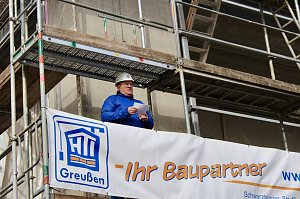 Richtfest f&uuml;r den Anbau zum Berufsschulcampus des Staatlichen Berufsschulzentrums II im Kyffh&auml;userkreis 