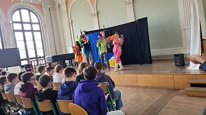 Das "White Horse Theatre" war wieder am Humboldt-Gymnasium zu Gast