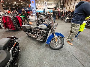 Peter Blei unterwegs auf der Motorradmesse