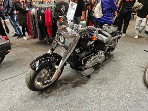 Peter Blei unterwegs auf der Motorradmesse