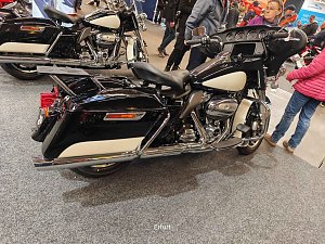 Peter Blei unterwegs auf der Motorradmesse