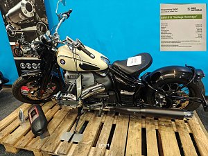 Peter Blei unterwegs auf der Motorradmesse